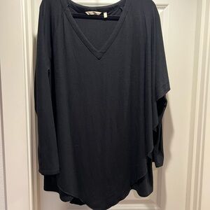 Soft Surroundings Black V-Neck Tunic